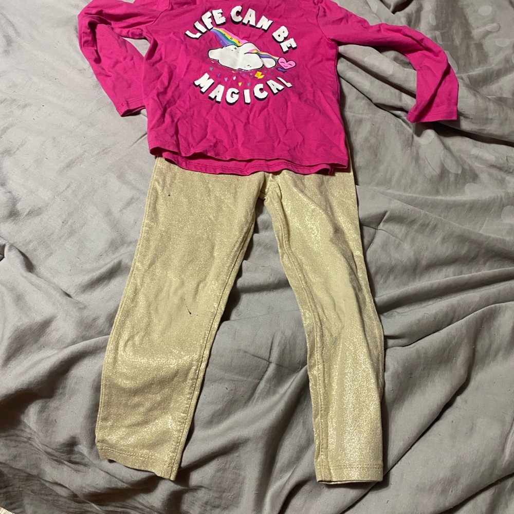 Magical Unicorn‎ Pink and Gold Kids Set